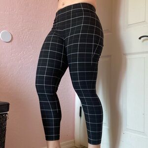 Calvin Klein Black and White Pants